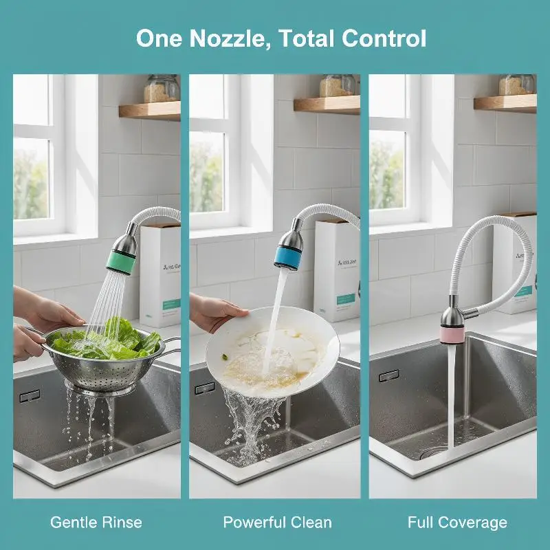 

Telescopic Faucet Nozzle 360 Degree Rotatable Water Filter Sprinkler Anti Splash Adjustable Tap Attachment For Bathroom Kitchen