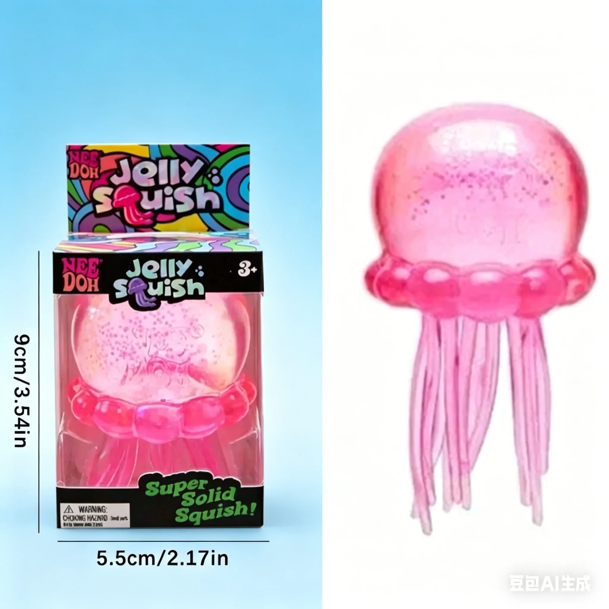 2026 hot Nee Doh Octopus Stress Relief Squeeze Toy, Waterproof Beach Water Toy, Cute Sensory Gift for Kids & Party Favors
