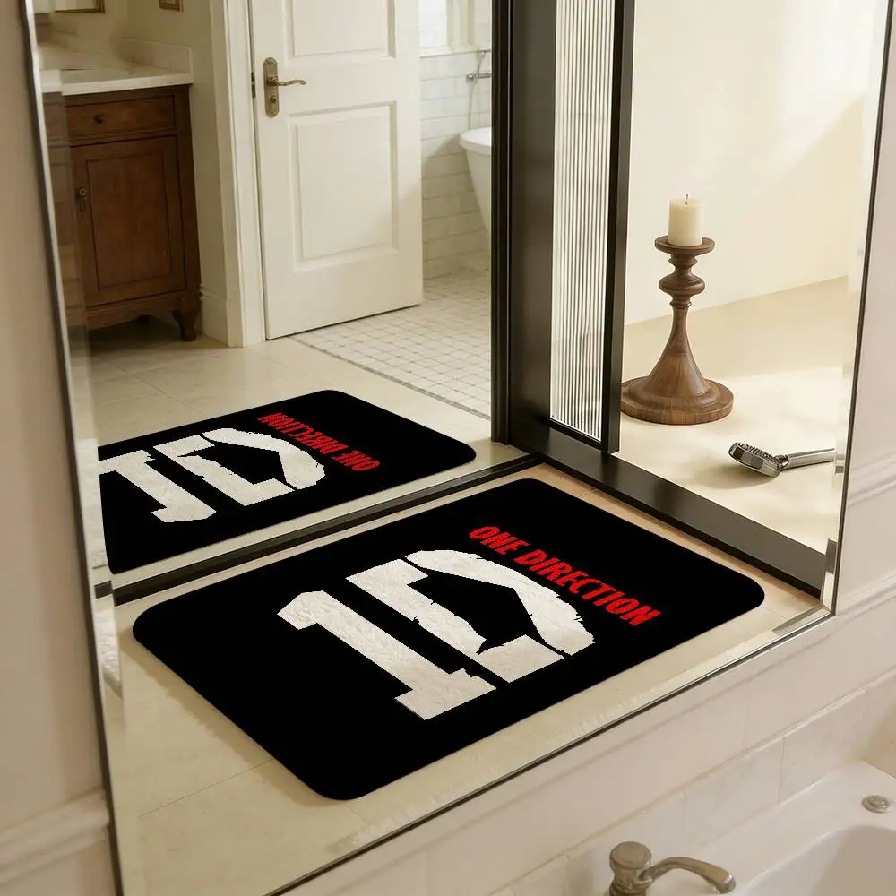 O-One D-Direction Band Entrance Door Mat Washable Non-Slip Living Room Sofa Chairs Area Mat Kitchen Welcome Doormat