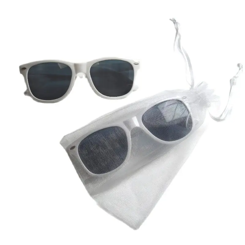 

Personalized Wedding Party Sunglasses for Guests, White Gauze, Bagged Adult Party Sunglasses, High Quality, 70 Pieces