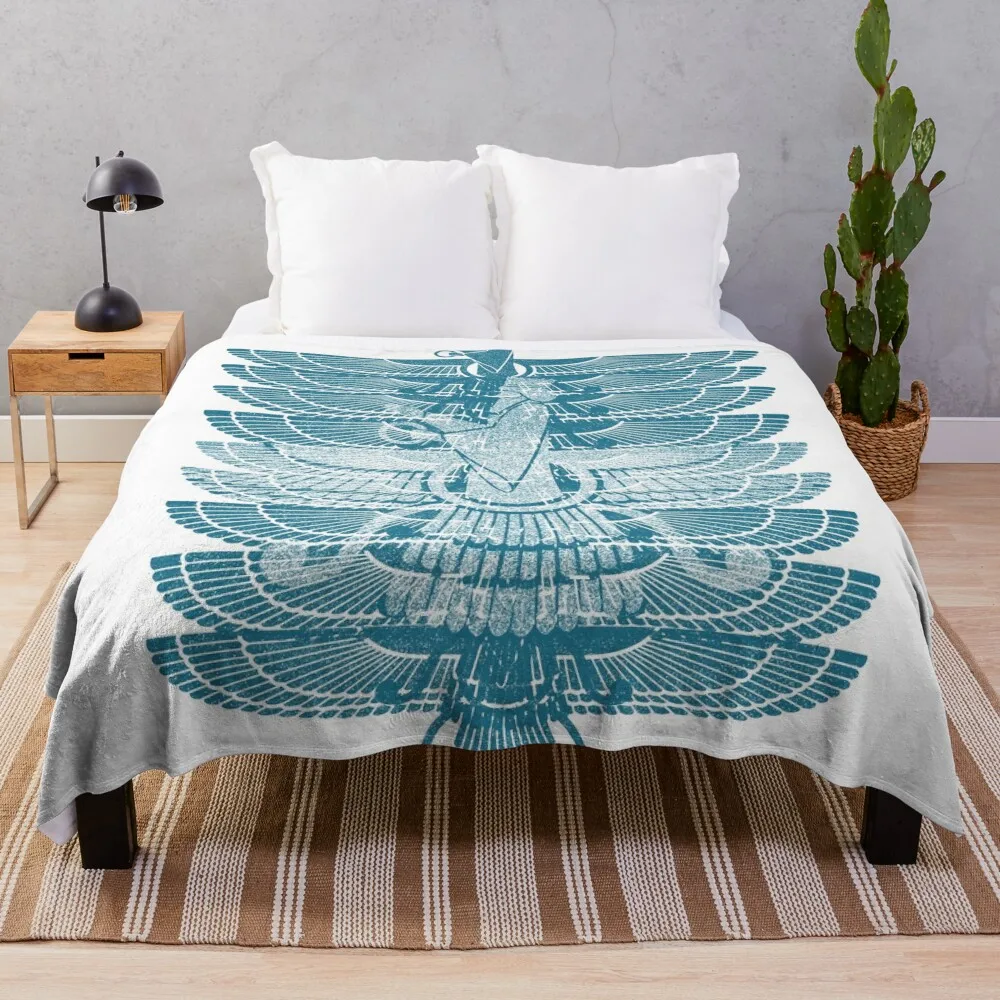 

Persian Farvahar Throw Blanket valentine gift ideas Soft Beds Blankets