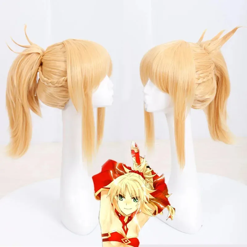 

New8 Types Stay Night Altria Pendragon Saber Wig Game Anime FGO Fate Grand Order Cosplay Wigs+ Bow Hairpins5;c,6's.2;b'8,