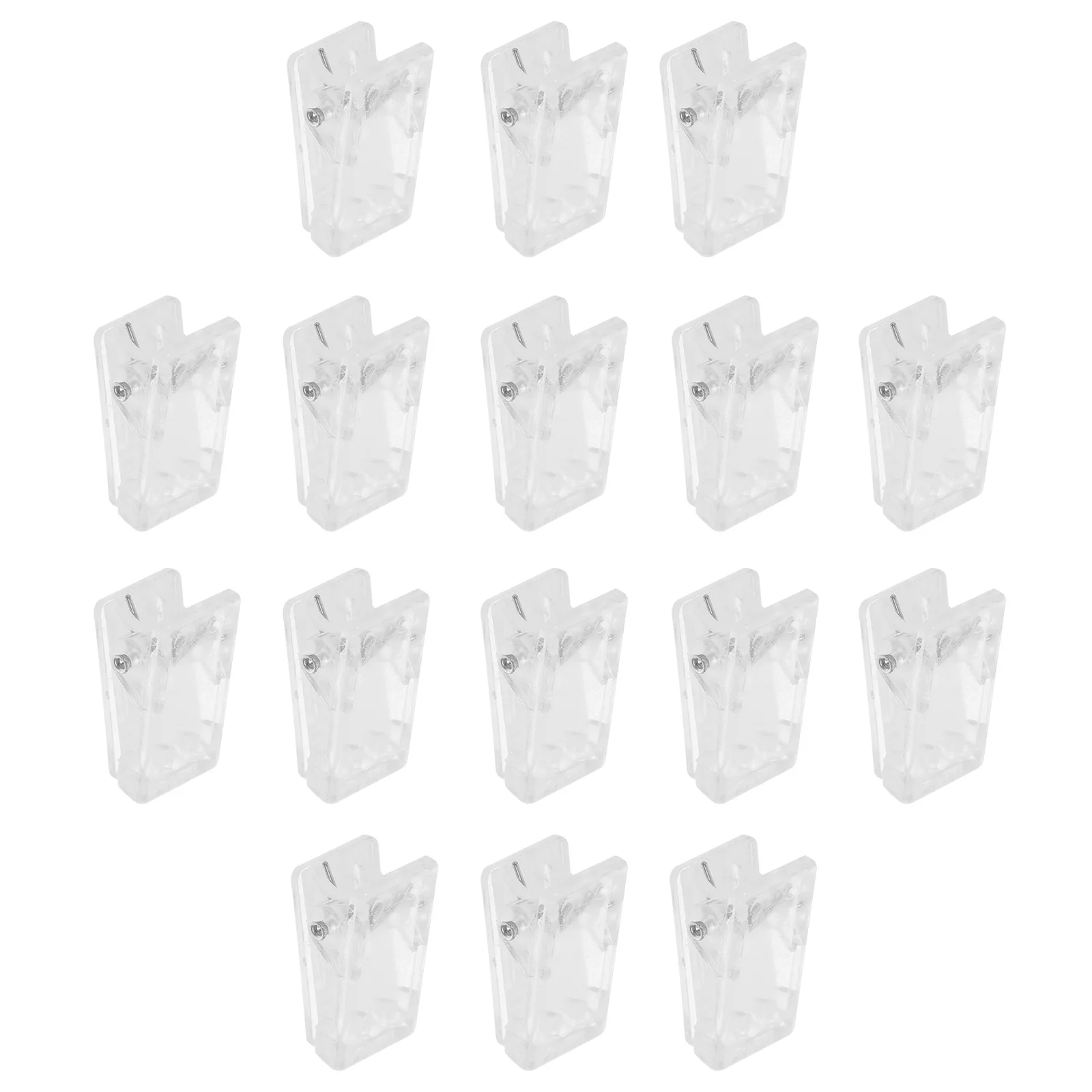 30 قطعة مقاطع شارة الاسم لاصق مقاطع بطاقة الصدر ل Id شارة حامل الربيع كليب مادة ABS قوية سهلة الحمل للمؤتمر #6