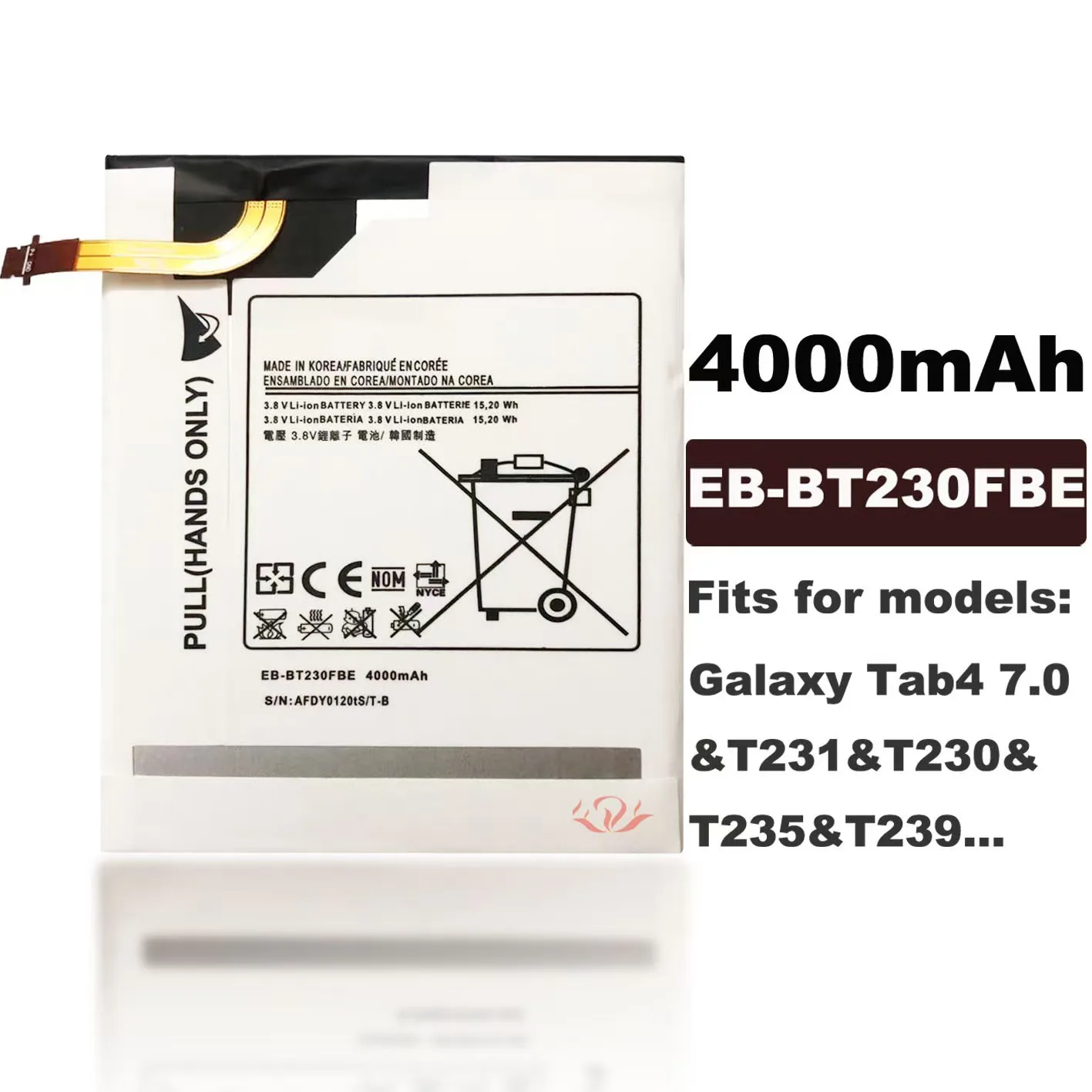 For Samsung Tab4 SM-T230 T231 T235 EB-BT230FBE Brand New High Quality Tablet Battery