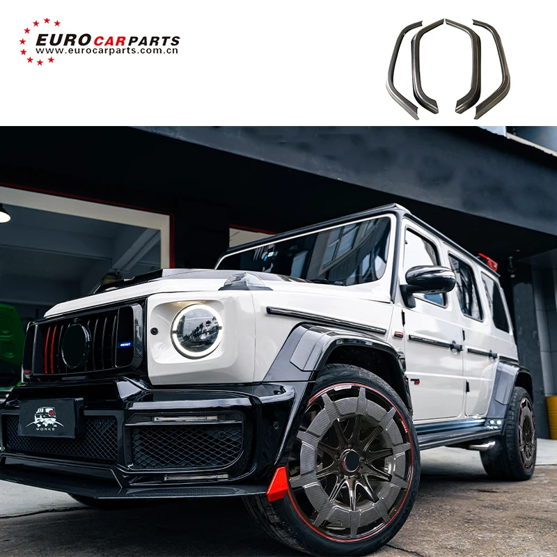 

G-Class W464 W463a B900 Rocket Over Fender For W463a G500 G550 G350D G63 Dry Carbon Fiber Fender Flares 2018-2021 Wheel Arches