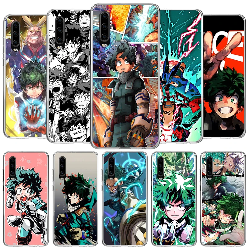 My Hero Izuku Deku Cover Phone Case For Huawei P40 P30 P20 P10 Lite Mate 20 10 Pro P Smart Z Y5 Y6 Y7 Y9S Soft Fundas Shell