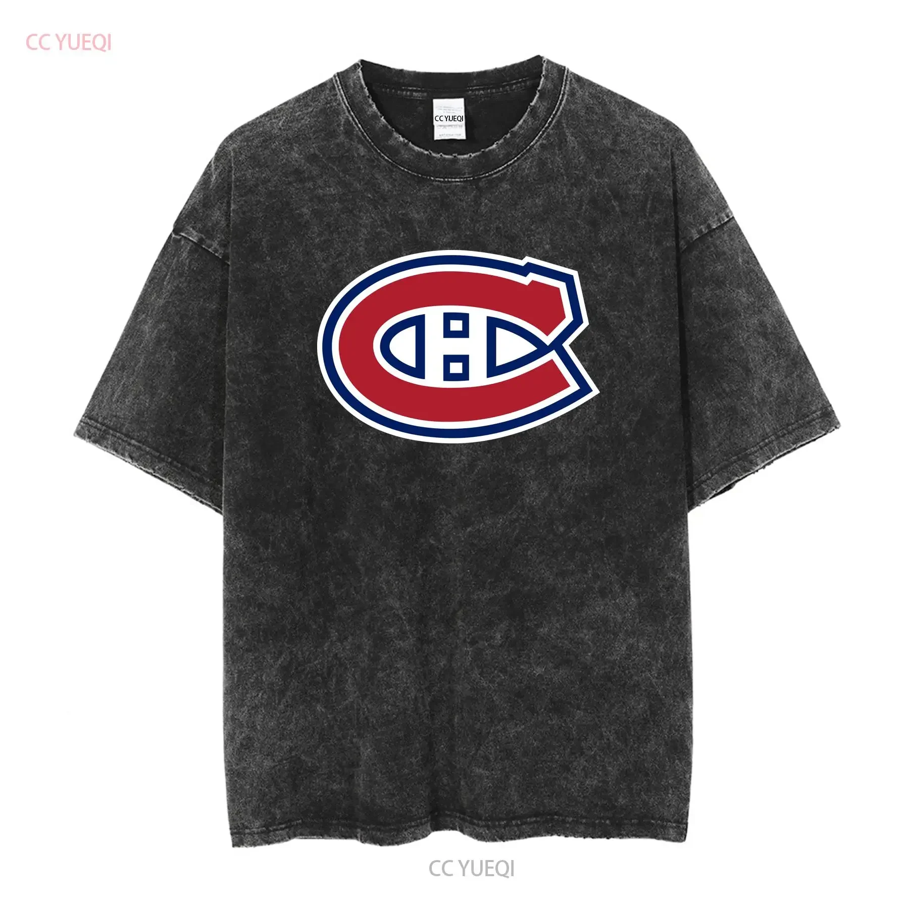 Montreal canadians logo Active T Shirt Funny TEE American vintage Washed Breathable Unisex Slightly homme Versatile Stretched image 2