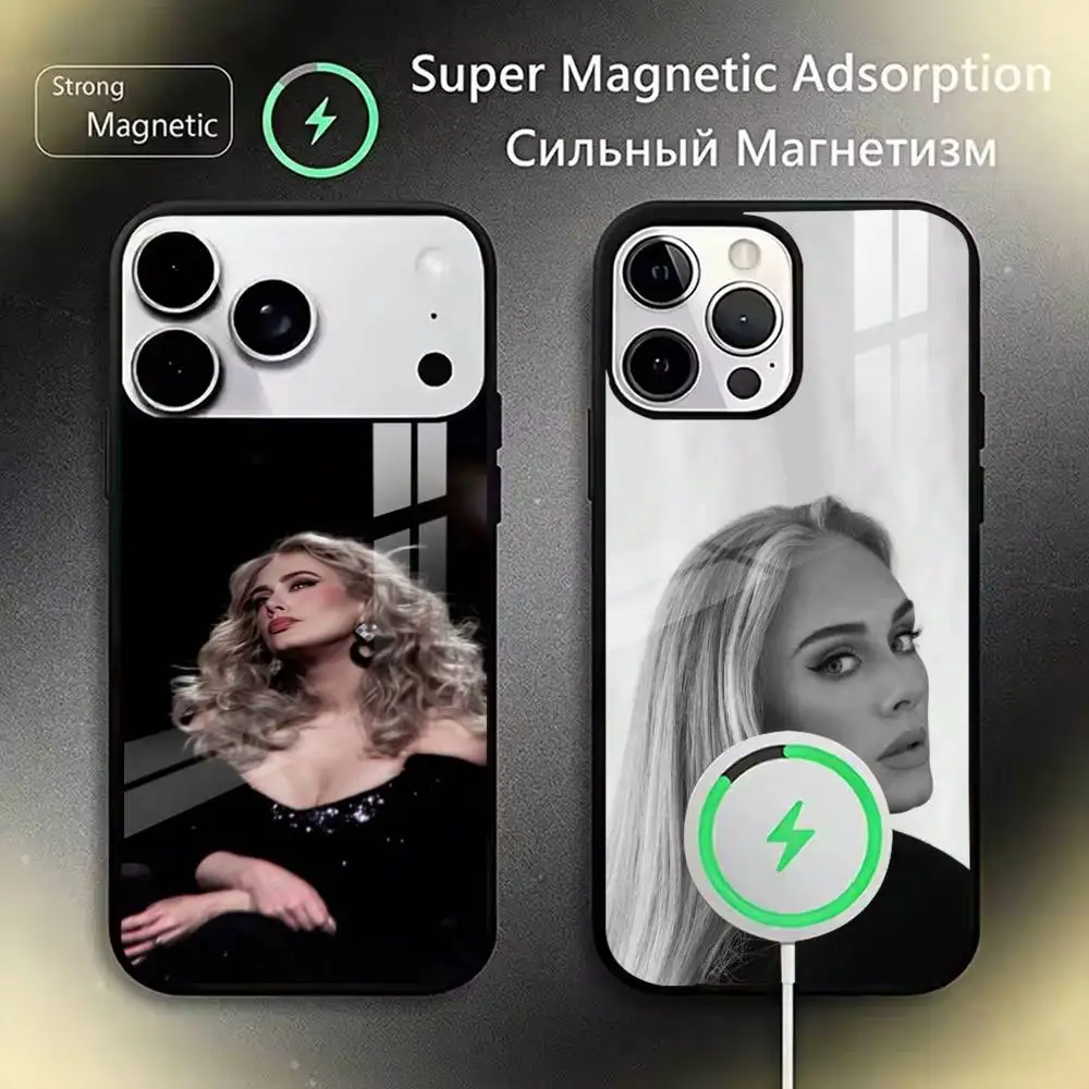 Vintage Singer Portrait Art  Phone Case For iPhone17,16,15,14,13,12,11 Plus,Pro Magnetic with Magsafe Wireless Charging