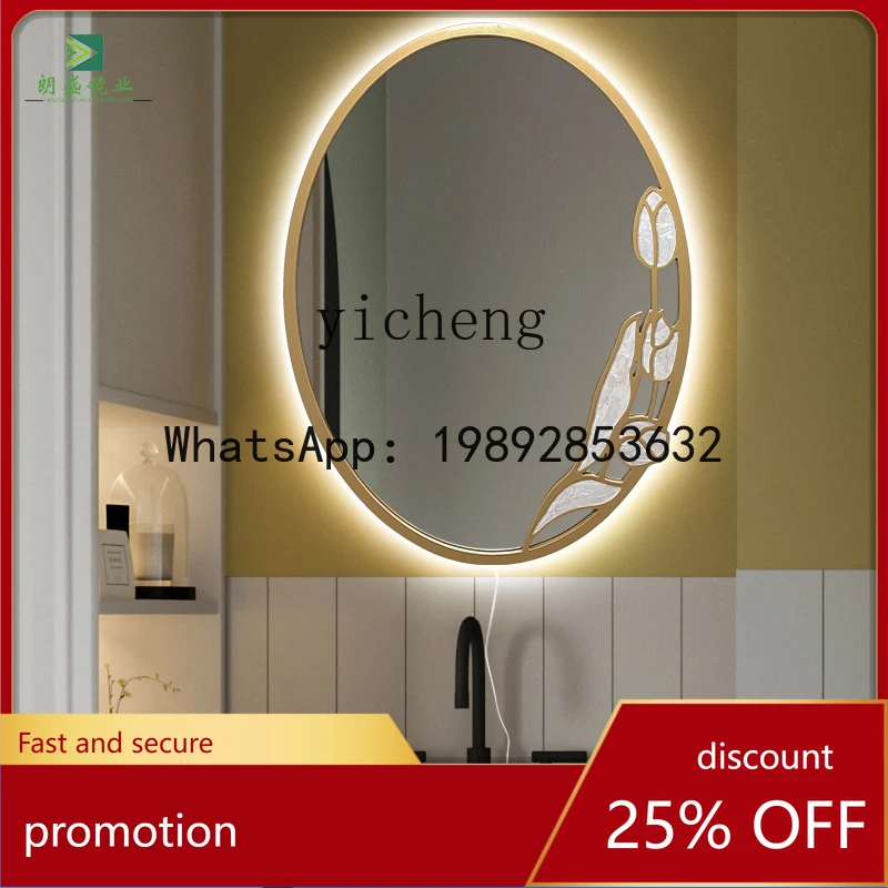 HXL makeup mirror European wall-mounted bathroom mirror simple vanity mirror