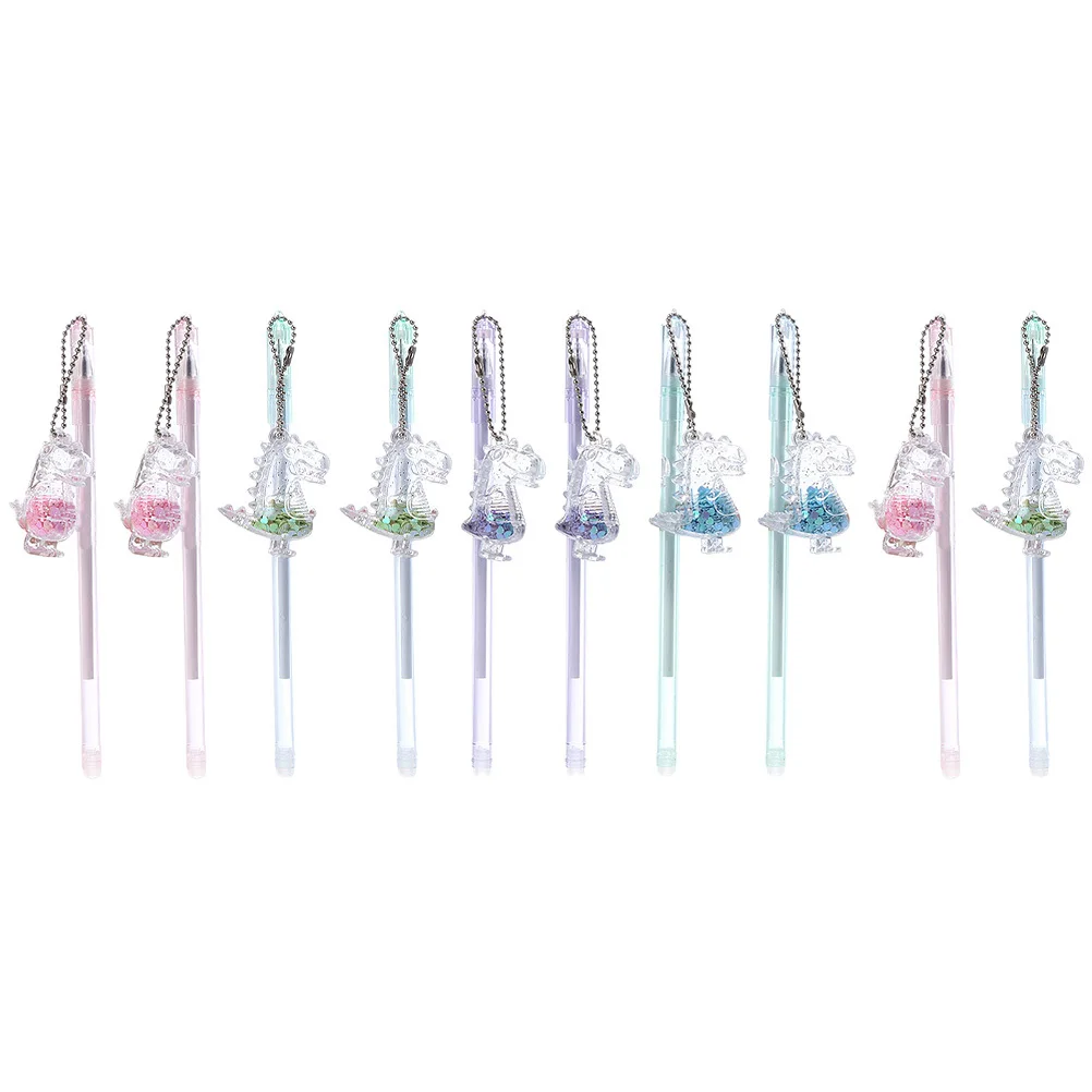 10 قطعة ديناصور قلادة هلام القلم الإبداعية طالب الحبر قلم حبر لكتابة الرسم المجلات تلوين ماركر مكتب المدرسة #2