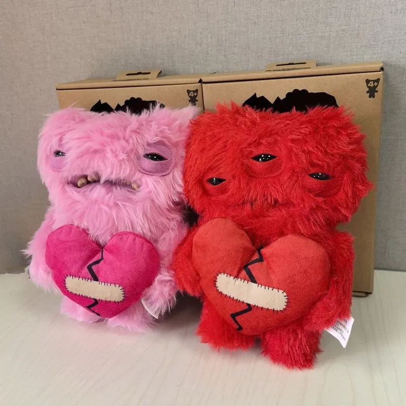 New Genuine Fuggler Love Monster Cute Tooth Monster Funk Tooth Treasure Series Ugly Cute Plush Doll Pillow Children toys Gifts