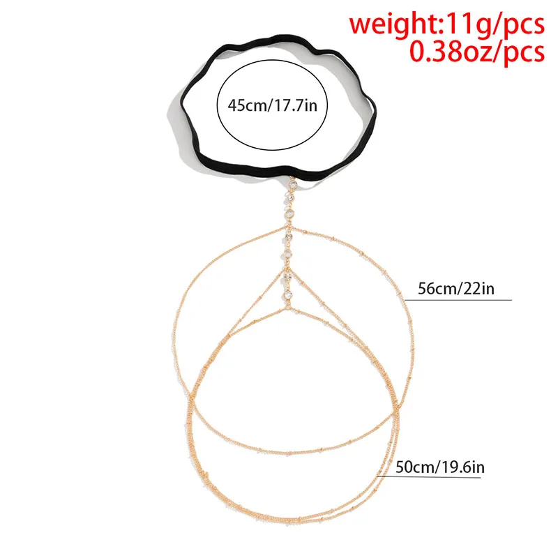 Beach Multi-layer Leg Chain Strench Thigh Jewelry Summer Elasticity Thigh Body Jewelry for Women