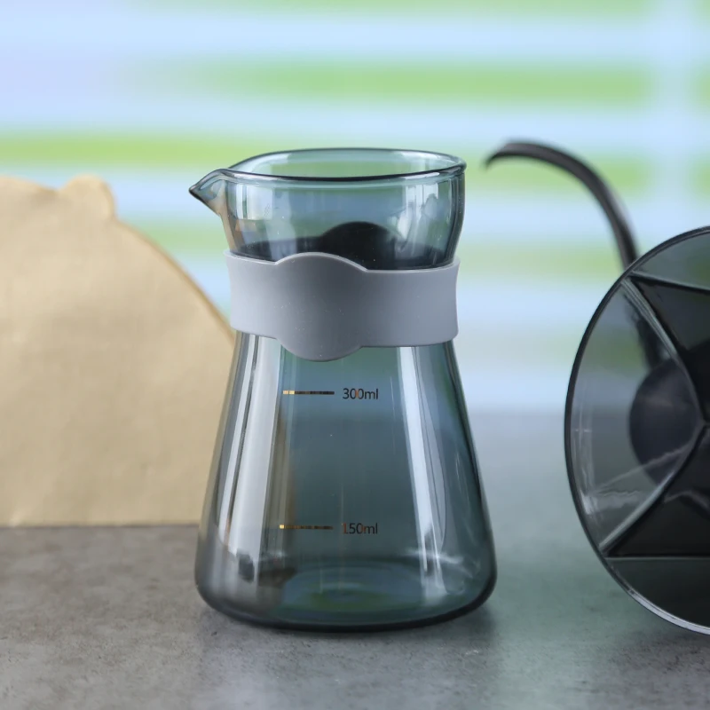 New Creative Borosilicate Glass Plastic Barista Dripper Server Paper Filters COFFEE kit Accessories