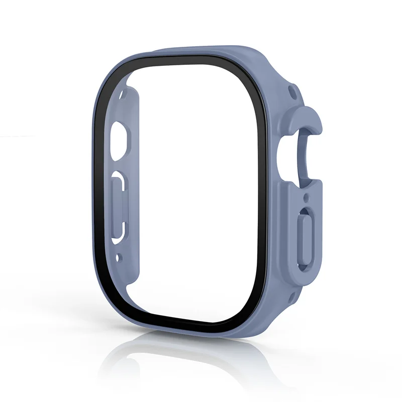 Cover Voor Apple Horloge Ultra 3 49mm PC Bumper + Screen Protector Cover iWatch Ultra 2 49mm HD Gehard Glas + Case Shell Accessoires