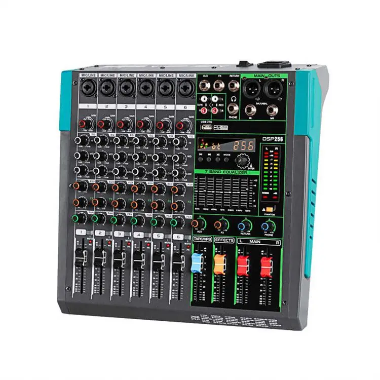 

Cooyinka Wholesale 6 8 12 16 Channels Audio Usb Dj Sound Mixing Console 48V Phantom Powers Amplifier Mixer