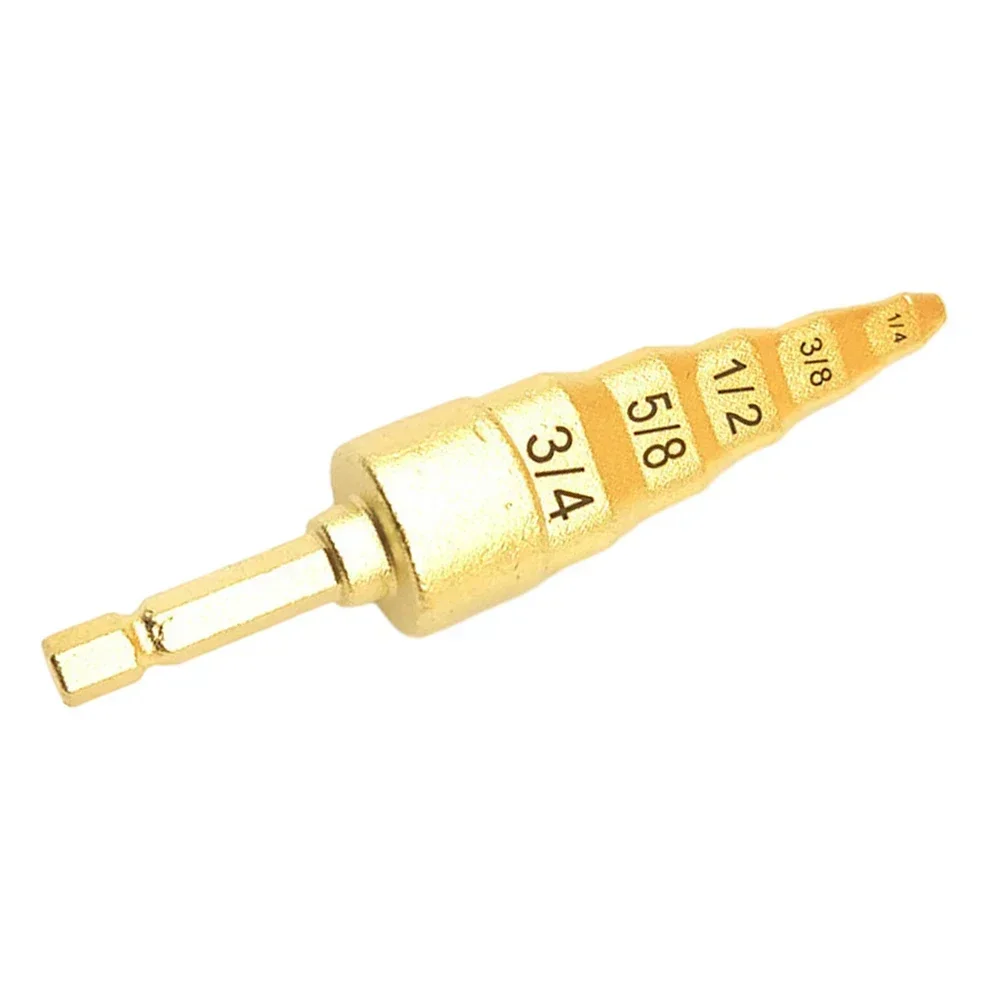 1pc Gold 5 In 1 Repair Tool Air Conditioner Copper Pipe Expander Swaging Drill Bit Workshop Equipment Power Tools Tube Expander