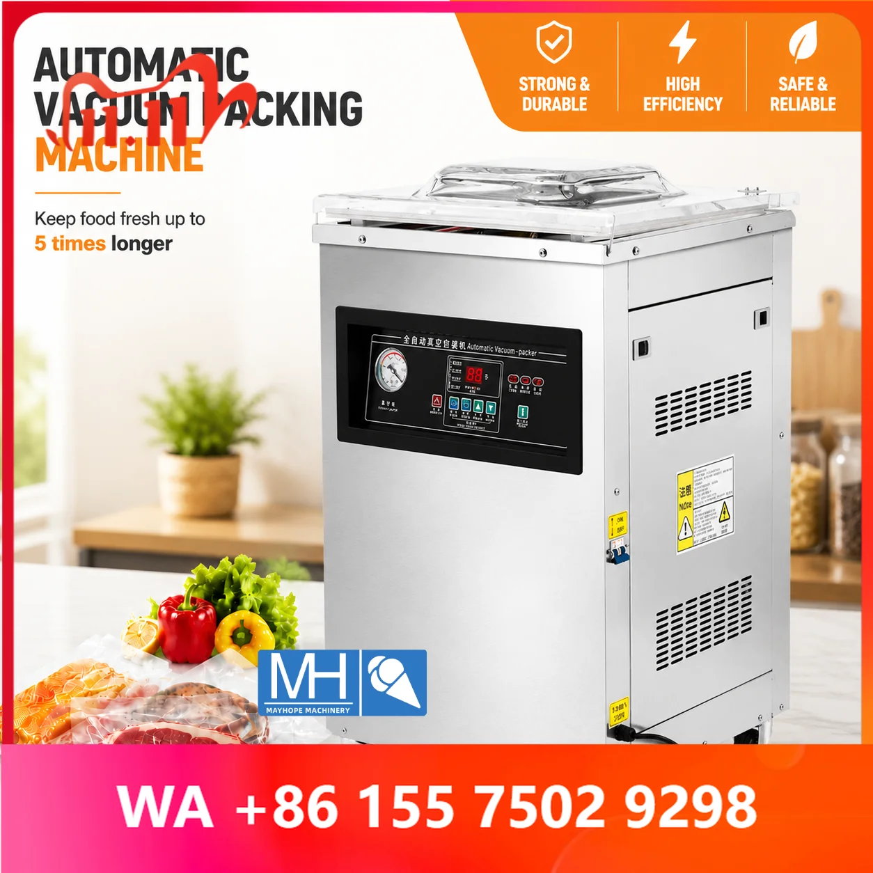 acuum packaging hine Plastic bag sealing hine Kitchen food storage Fruit ri packaging acuum chamber sealing hine