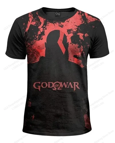 TV Game God of War 3d Print T-shirt Men Women Fashion Plus Size Harajuku Unisex Street Short Sleeve Tops Tees Mens Clothing Teen