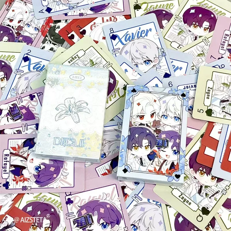New Love and Deepspace Sylus Xavier Rafayel Zayne Creative cartoon collectible cards secondary yuan game peripheral party cards