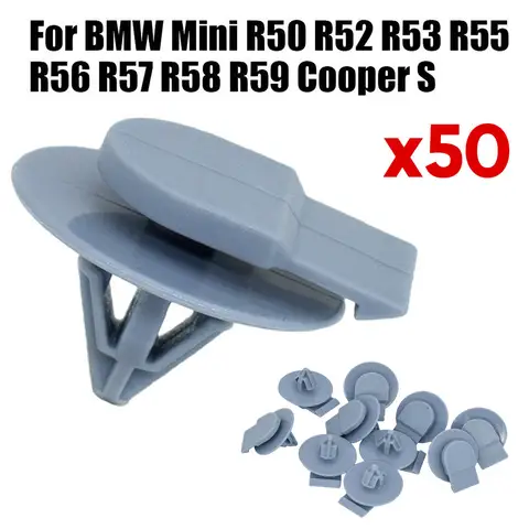 자동차 휠 아치 트림 클립 패스너, 자동차 플라스틱 리벳, BMW 미니 R50 R52 R53 R55 R56 R57 원 쿠퍼 S D 컨버터블 로드스터용