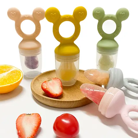 1pcs Baby Pacifier Fruit Feeder Cover Silicone Nipple Fresh Fruit Food Vegetable Feeding Soother Baby Accessories Newborn