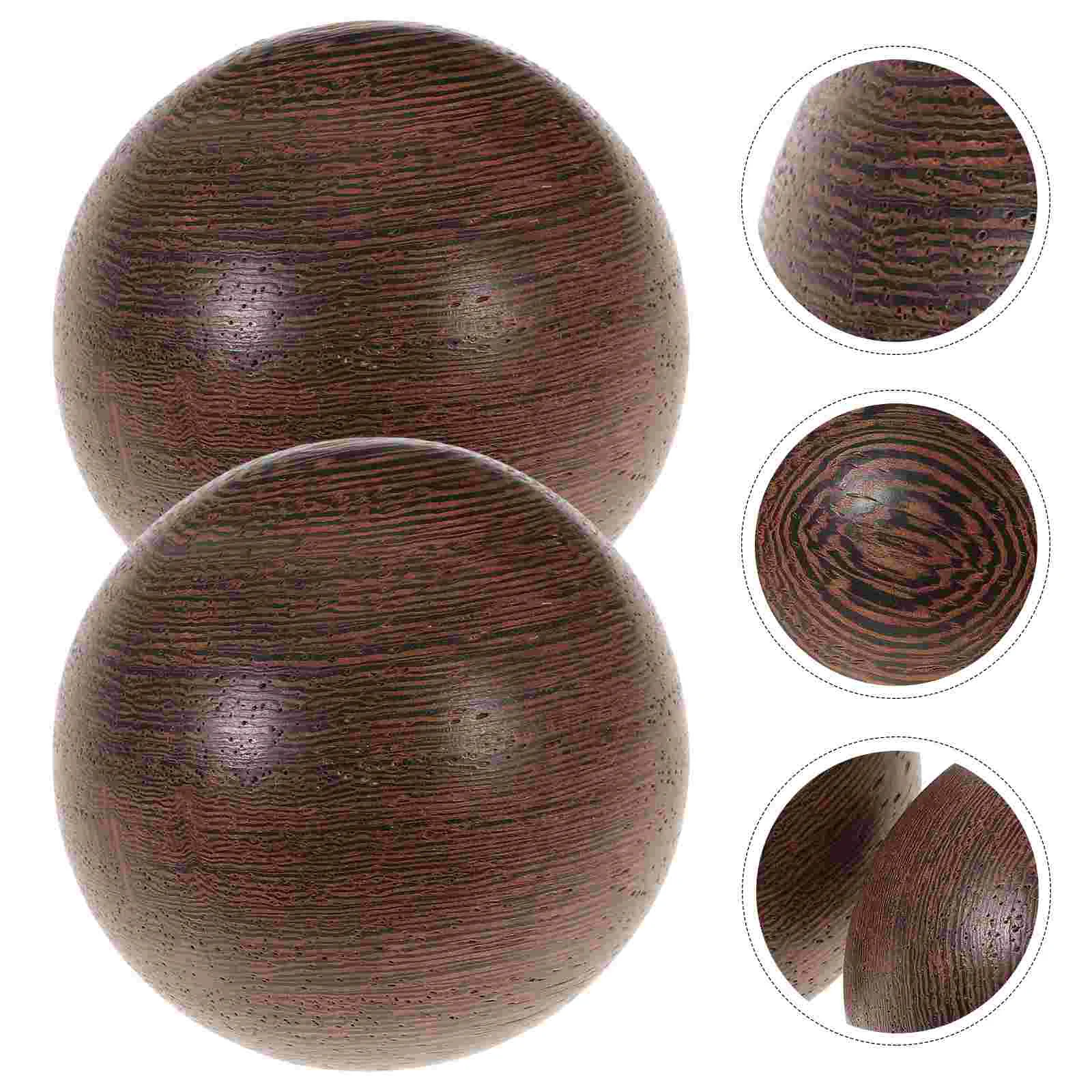 

Clever Heart Chinese Massage Balls Health Wrist Rosewood Handball Wooden Exercise Handballs