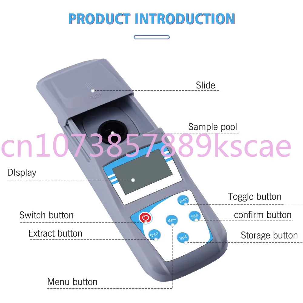 ZD-2A Microcomputer Handheld Portable Turbidity Meter Digital Display Water Quality Testing