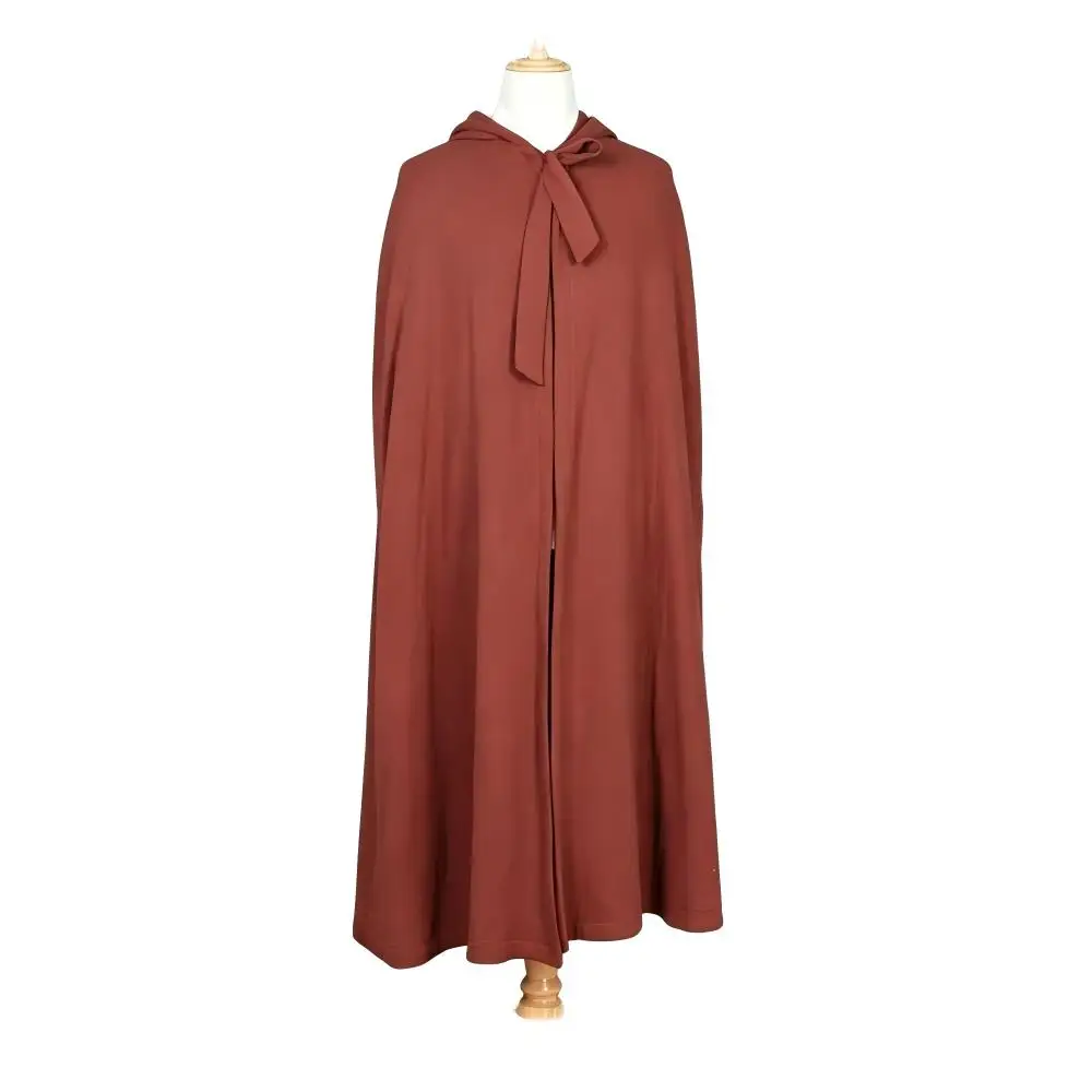 Zen Meditation Reversible Hooded Long Cloak Winter Warm Double-sided Monk Robe Cape Unisex Buddhist Lay Practitioner Outerwear