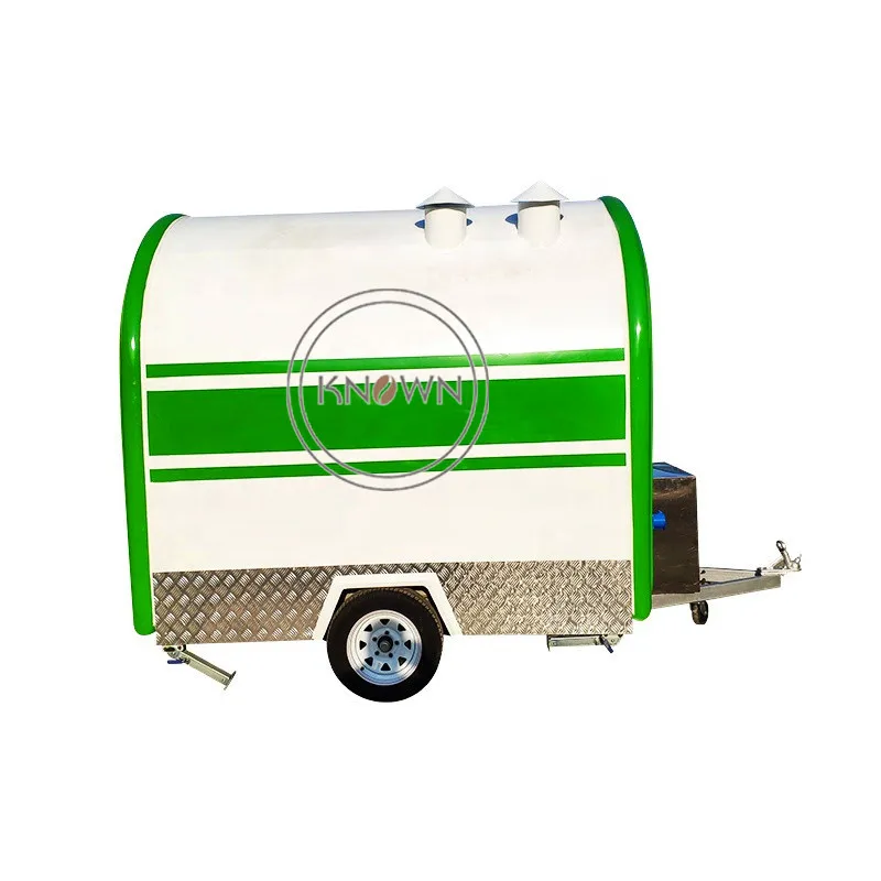 OEM Outdoor Street Kitchen Food Trailer Fully Equipped Concessions Ice Cream Vending Cart for Sale Fast Snack Kiosk