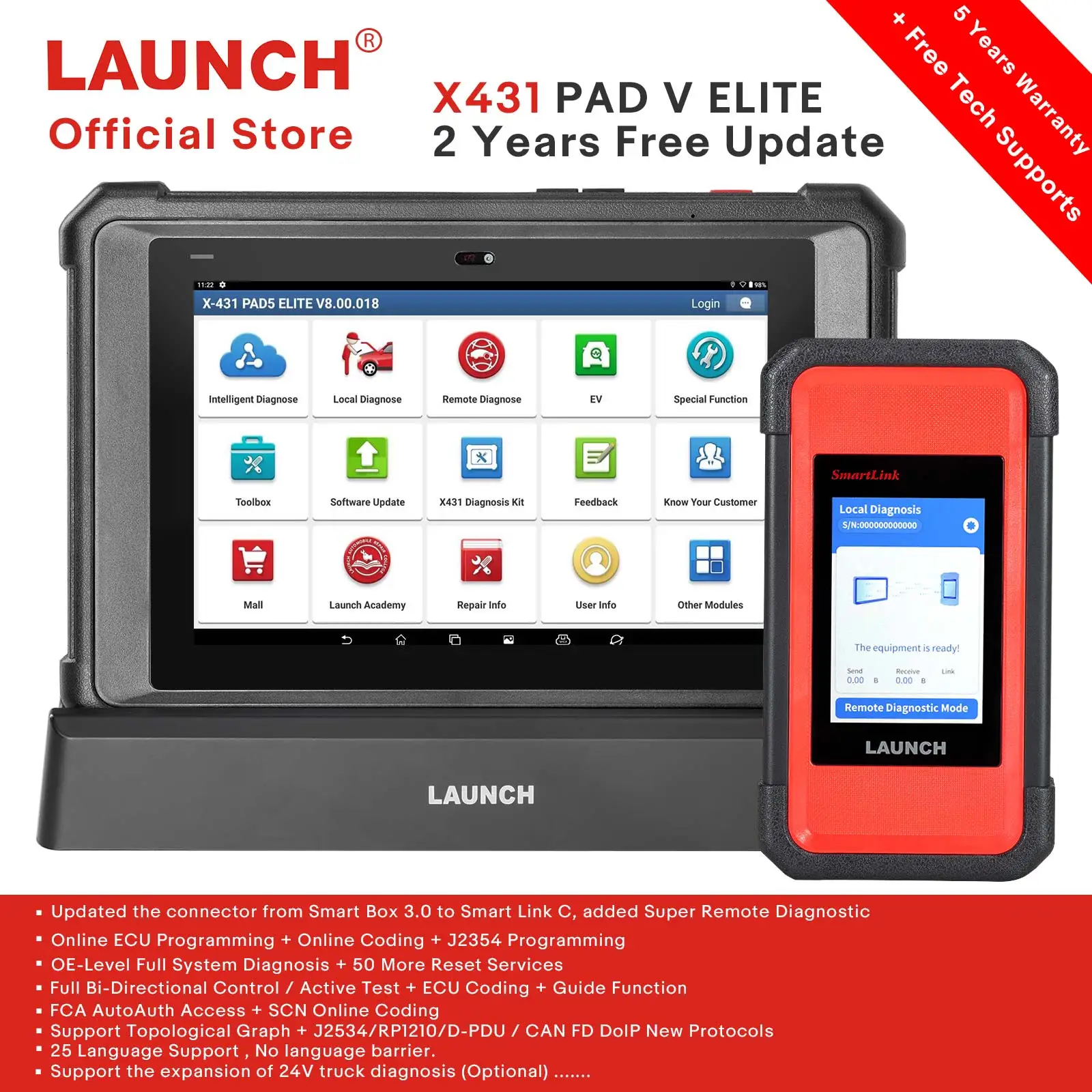 Launch X431 Pad V E… - image