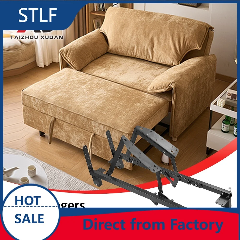 stlf Good Quality Modern Steel Sofa Bed Lifting Adjustable Mechanism Pull Roll Folding Bunk Accordion Hinges Furniture Hotel Bed