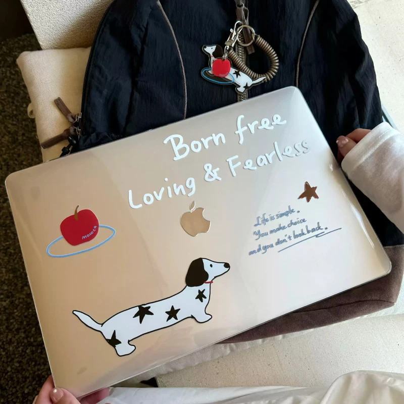 Spotted Puppy Letter Case for Macbook Air 13.6 M5 M1 Pro 14 M4 Air 15.3 13 M3/2 15 Mac Cover A3113 A2681 A2442 A2941 Anti-Scratc