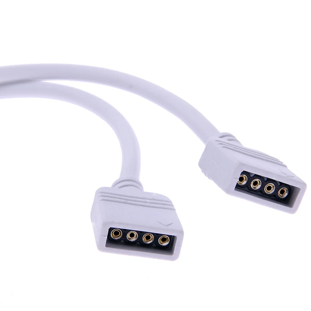 Rgb LED قطاع الفاصل كابل 4 دبوس 282 سنتيمتر الأبيض ل Smd 5050 3528 المزدوج الناتج وحدة تحكم واحدة اتصال تمديد #1