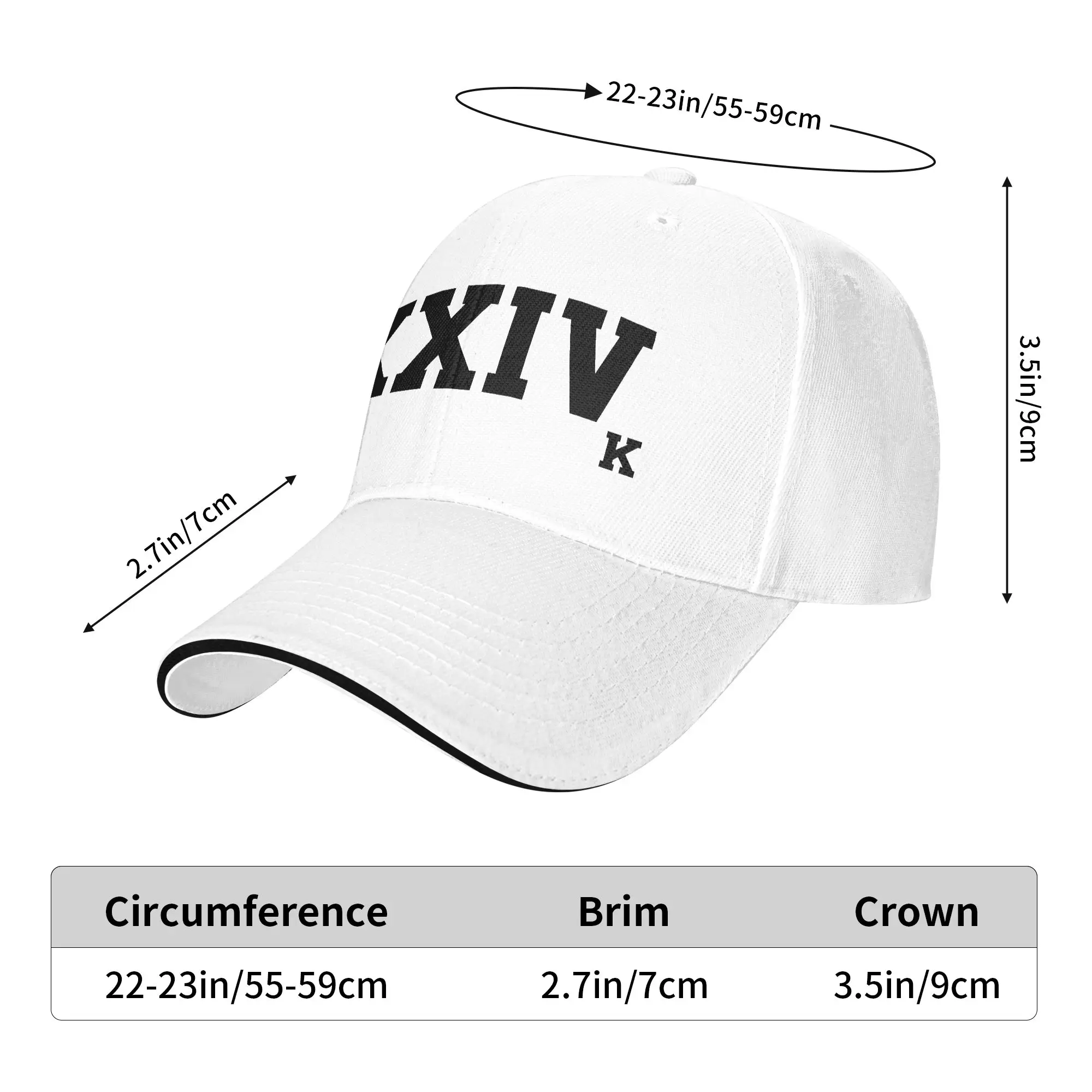 XXIV Bruno Mars Casual Baseball Cap Summer  Trucker Hat Dropshipping Hunting Camping Hip Hop Hats Streetwear Baseball Caps