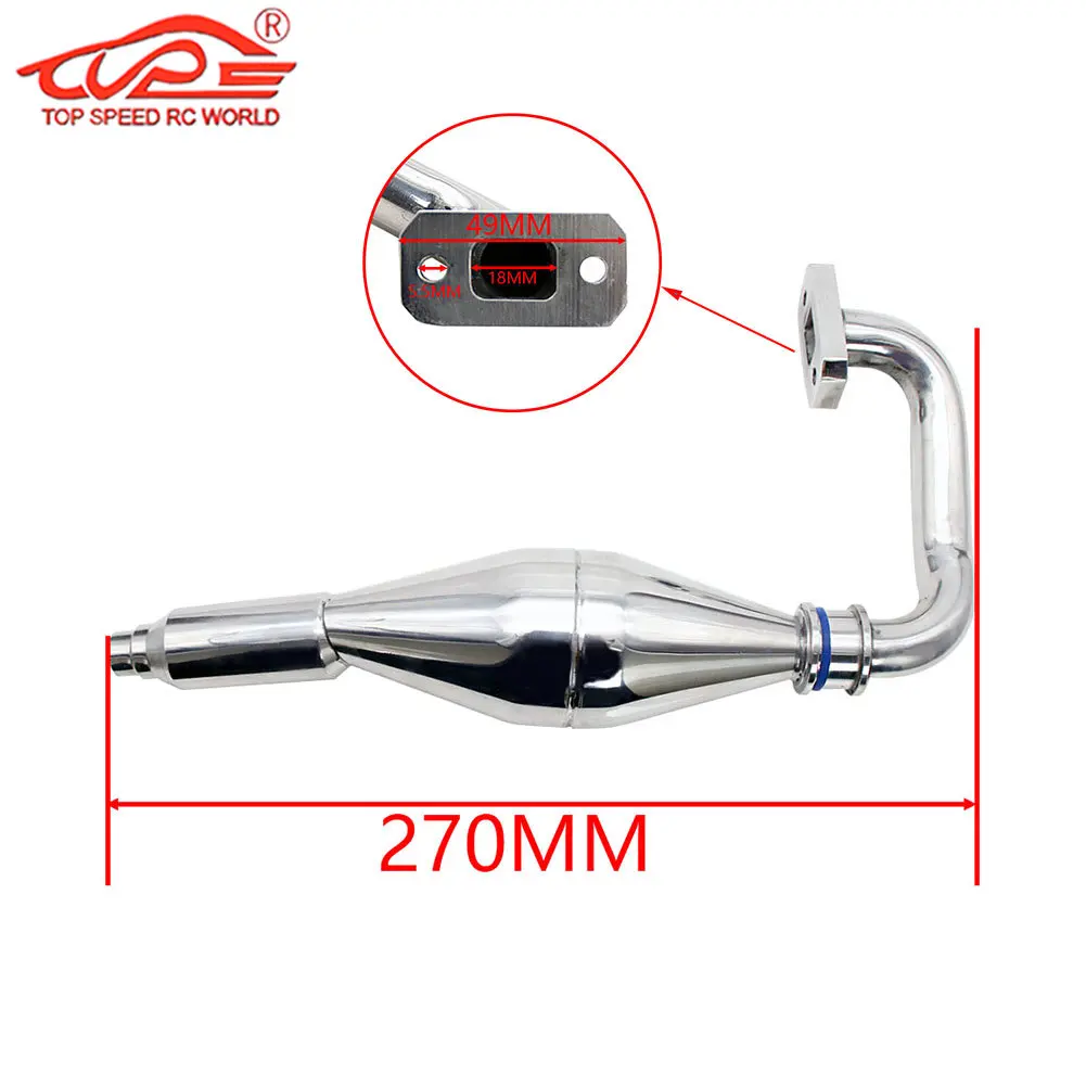 Exhaust Pipe Tuned Pipe for 1/5 FS Racing FG Rovan Big Monster Truck Rc Car Parts