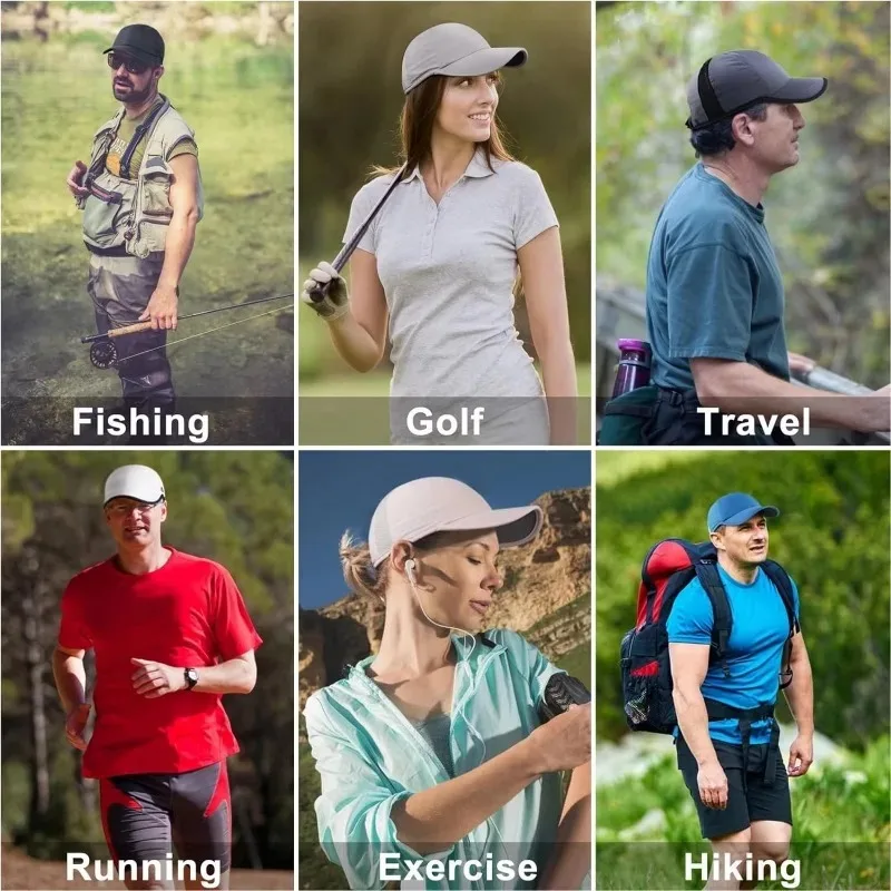 GADIEMKENSD Lightweight Breathable Adjustable Hat UPF 50+ for Men And Women Outdoor Cap for Hiking Fishing Golf Sun Protection view 6