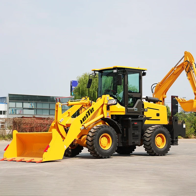 New Design Cheapest Earth-Moving Machinery Cheap New Small Mini Towable Backhoe Loader customized