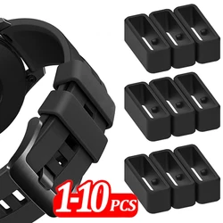 Anel de fixação para garmin vivoactive 3 4/forerunner 645 245 735xt/venu2 fenix 7 6 5 7s 6s 5S 22mm 25mm 29mm laço de silicone, 1-10 peças