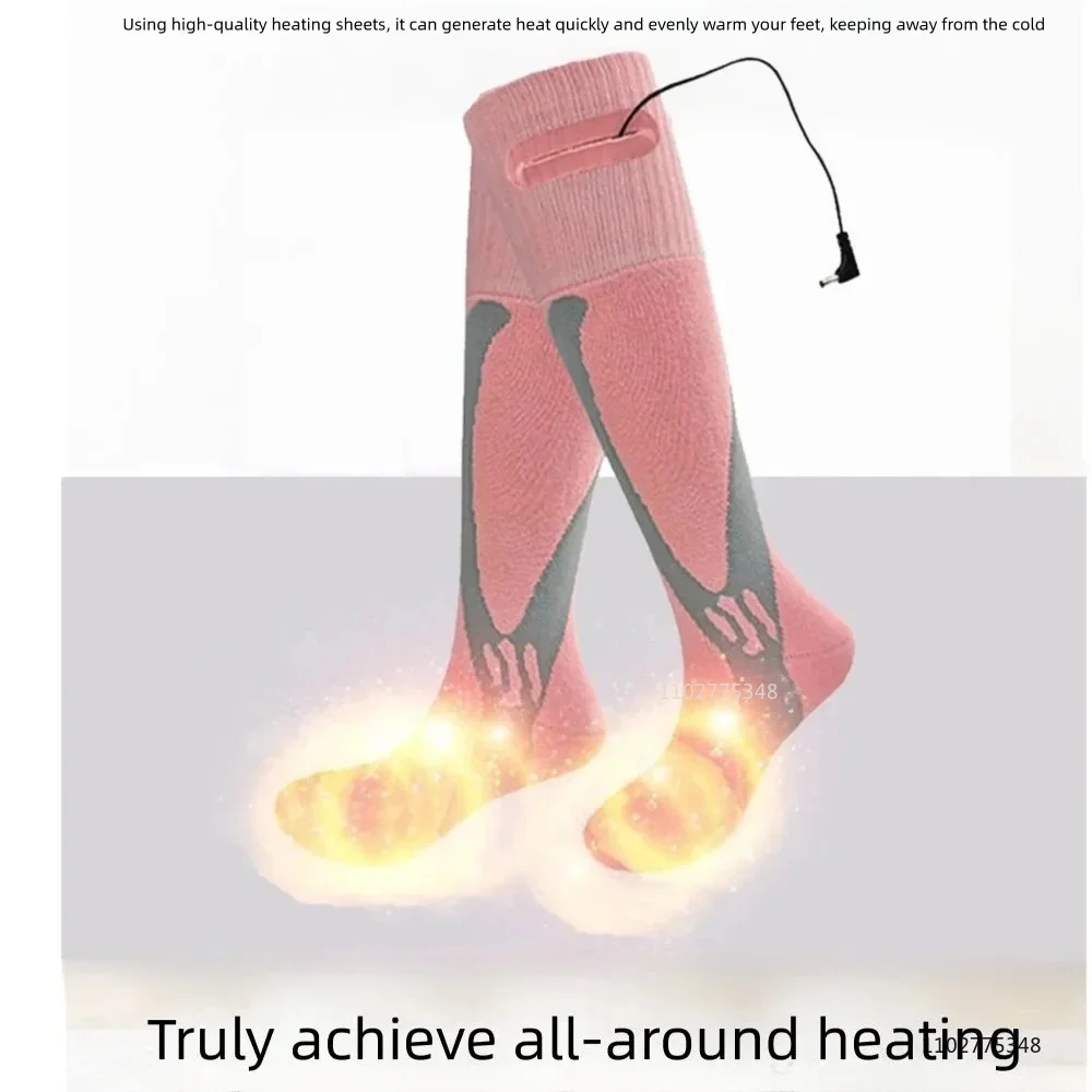 New Heated Socks 6000mAh  APP Control Electric Thermal Socks Rechargeable Washable Warm Snowboard Socks Winter Foot Warmer