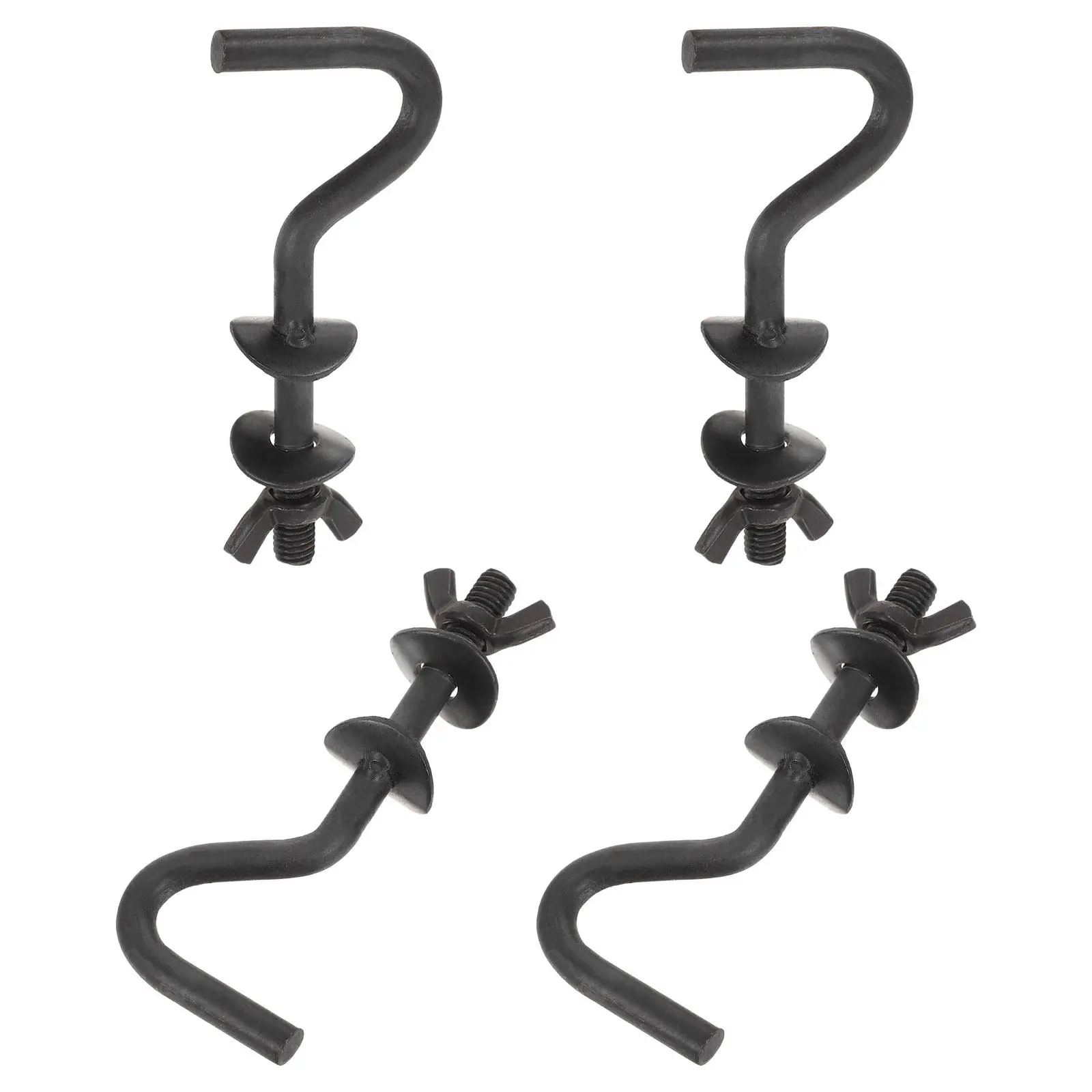 4Pcs Hammock Chair Hooks Heavy Duty Thickened Metal Replacement Thread Hand Knob Swing Mounting Hardware Outdoor Garden Patio