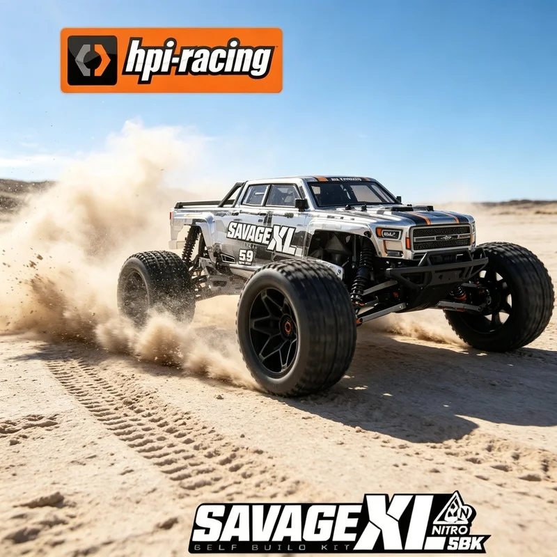 Hpi Racing Rc Car Savage Xl 5 9 Nitro 4wd 1 /8 Scale Monster Truck Off Road Sbk Self Build Chassis Kit 160550 Hobby Enthusiasts