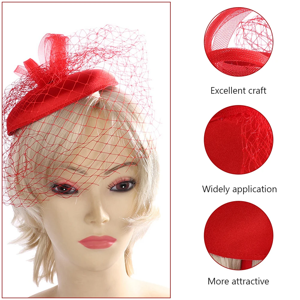 

Mesh Beret Headb s Ladies Headdress Beret Hair Party Headdress Hair Hoop Hoop Chic Party Headwear Elegant