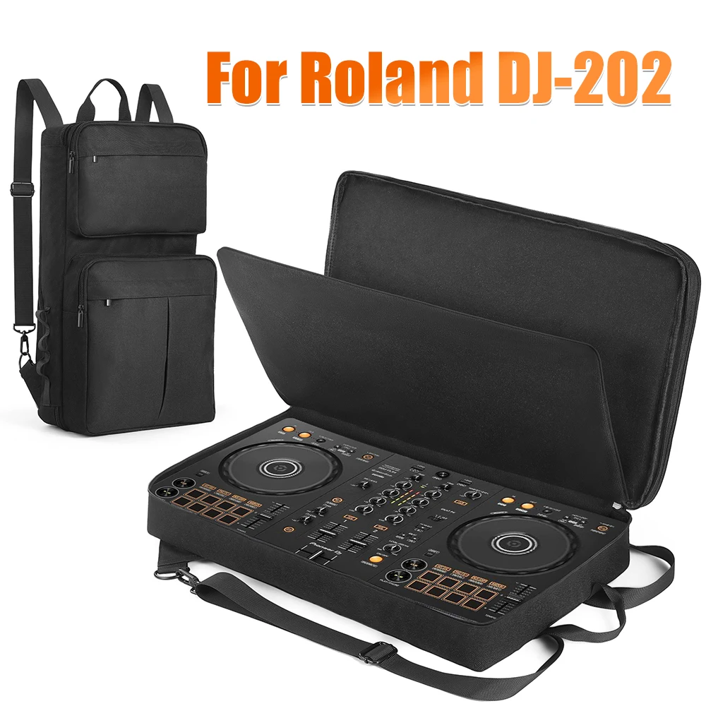 

DJ Backpack for Pioneer DDJ-400/DDJ-FLX4 for Roland DJ-202 DJ Controller Case Portable Storage Bag Travelling Case Anti-scratch