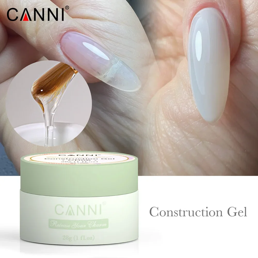 CANNI-Gel de goma de modelado de PVC 3D, Gel de extensión de manos antiadherente transparente, fácil moldeador, esculpido, remojo, manicura de uñas UVLED