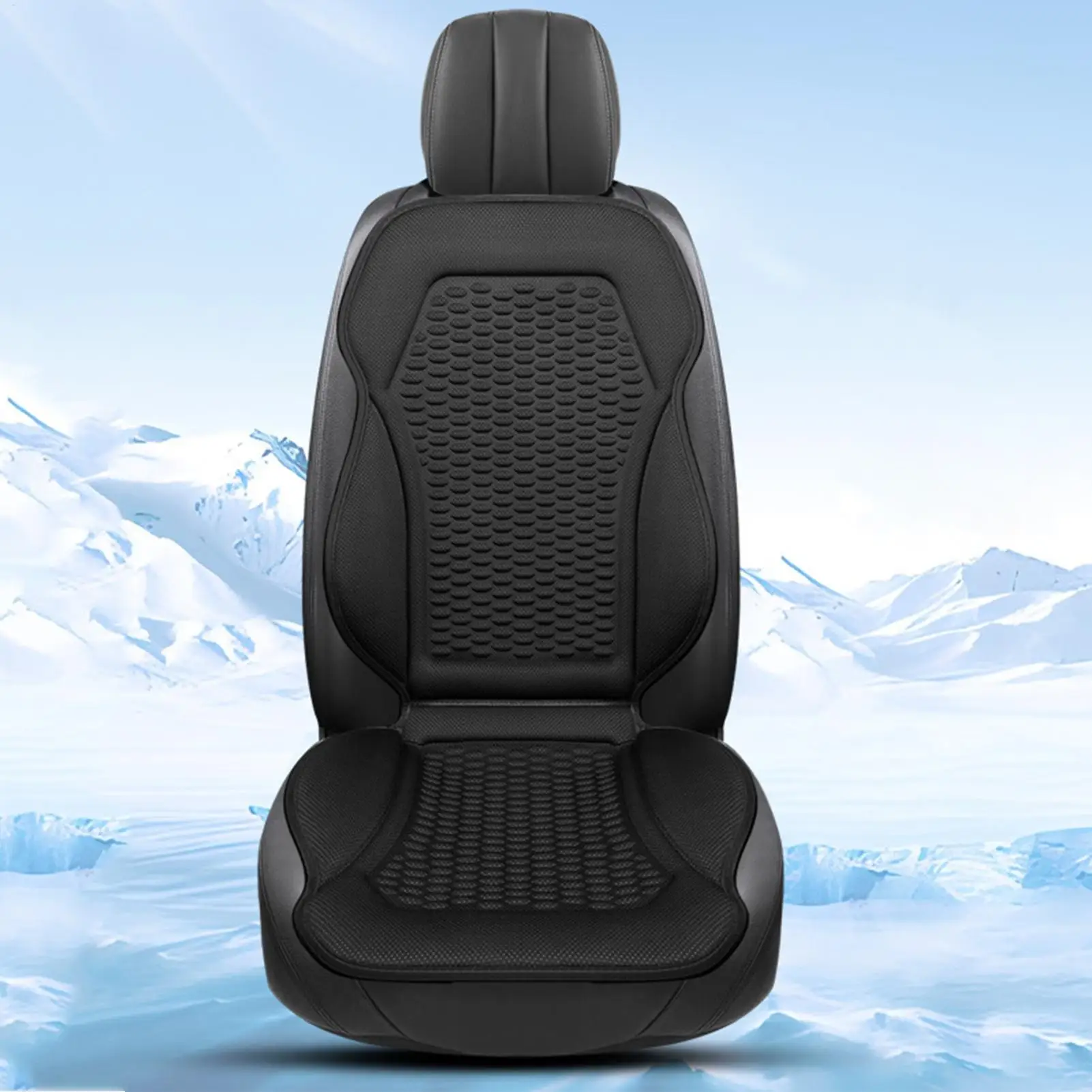 Breathable Car Cushion Summer Cool Seat Cover Ice Silk Sweat-proof Car Cushion Mat Seasonal Universal Cool Cooling Pad For Truck