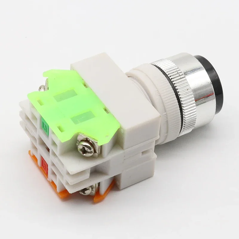LAY37 AC 380V 10A DPST 2 Position Rotary Selector Key Lock Switch 1 N/O 1 N/C