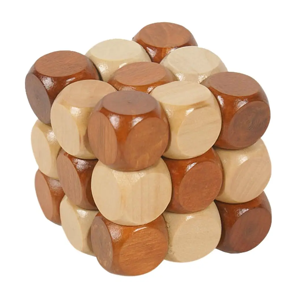 

Chinese Classic Wooden Puzzle Lock for Kids Brain Teaser Puzzle Toy