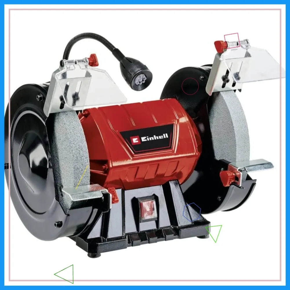 

Настольный шлифовальный станок 200 мм, 400 Вт, с регулируемыми рабочими насадками, светодиодной подсветкой, шлифовальные диски K36/K60 для шлифовки и полировки