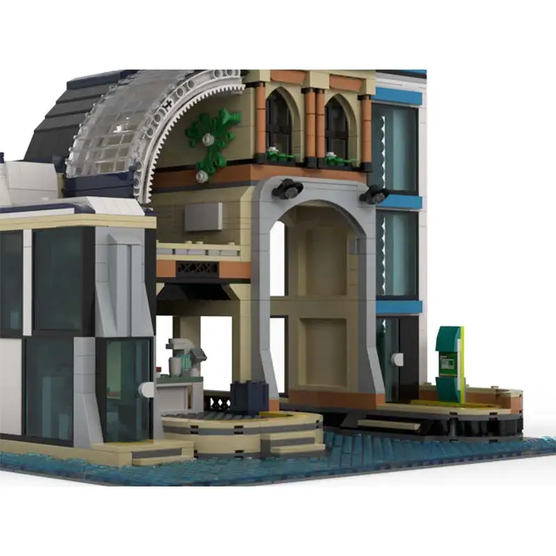 MOC-228452 وحدات قارب ديبوت الطوب المدرسية الشهيرة أنيم العمارة اللبنات نموذج تجميع اللعب هدايا عيد الميلاد ﻿ ﻿