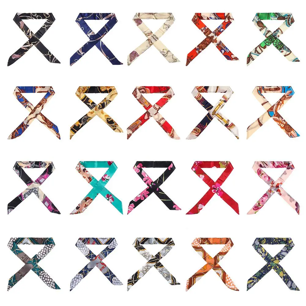 

Fashion Decoration Accessories Hairband Small Silk Scarf Decor Ribbon Scarf Handbag Handle Ribbon Neck Scarf